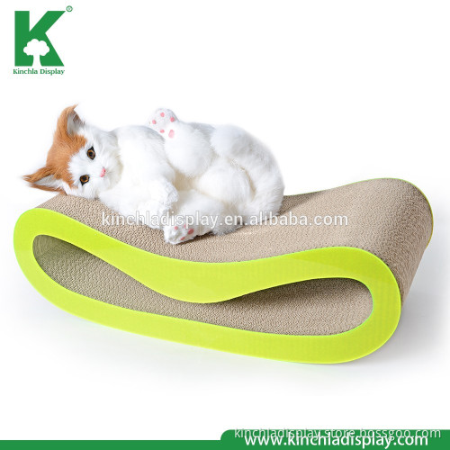 Modern Cardboard Cat Scratcher Lounge with Acrylic Surface